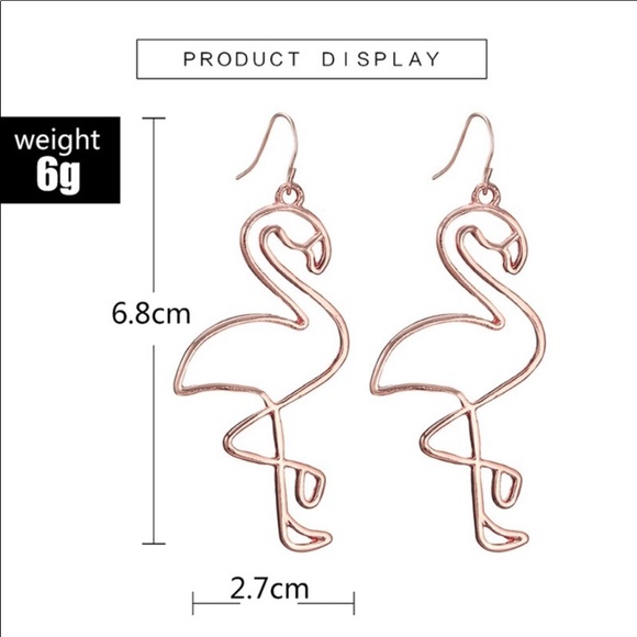 Beautiful Flamingo Earrings!!!!!!!! - Picture 3 of 3